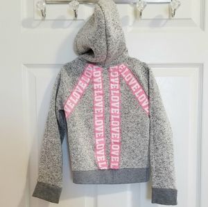 💗Adorable💗 girls grey and pink sweat suit